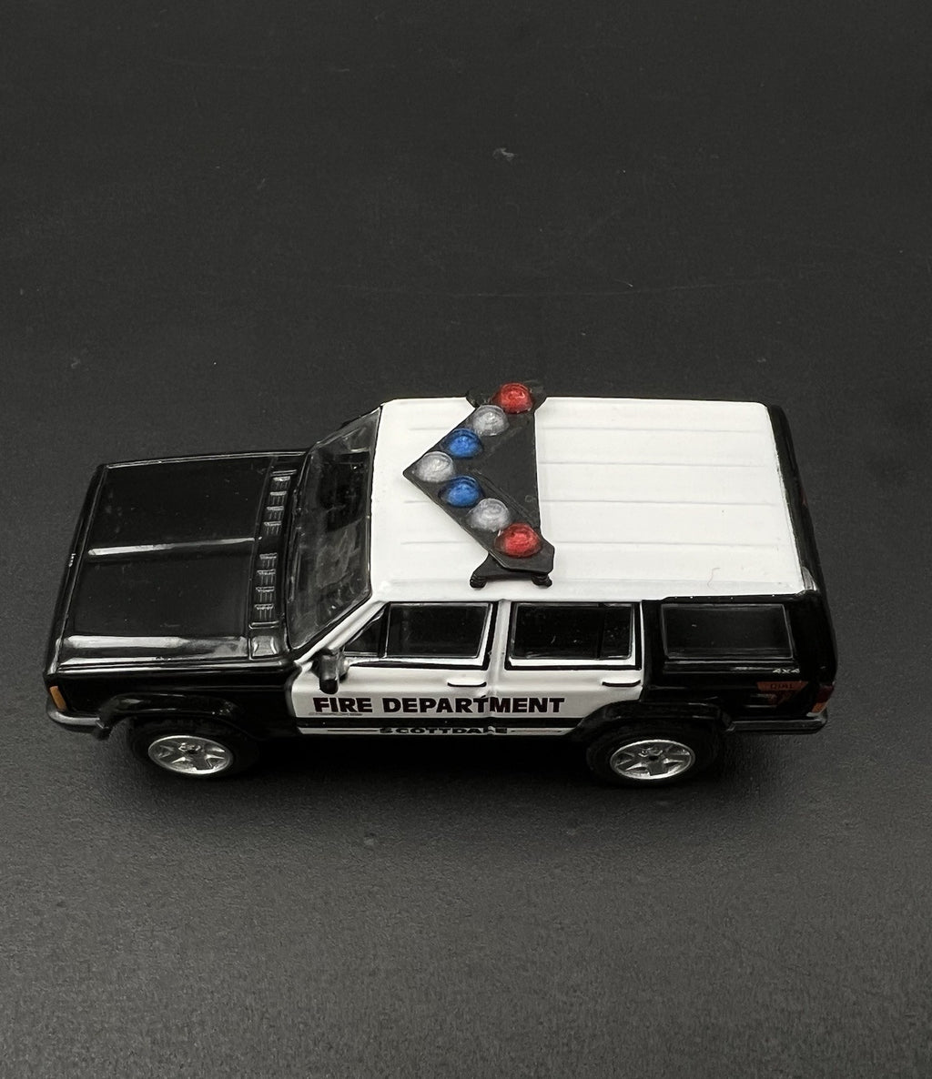 2 Pack 1/64 LVMPD Blue Red Federal Signal Vision SLR Lightbar Police Car2