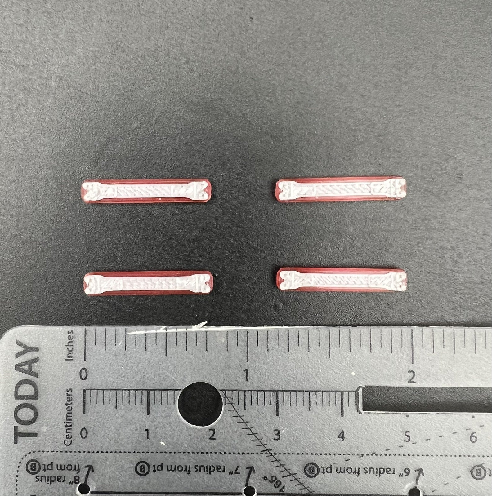 4 Pack 1/87 HO Scale Red Long Code 3 MX7000 Lightbar Police Fire Truck Ambulance3