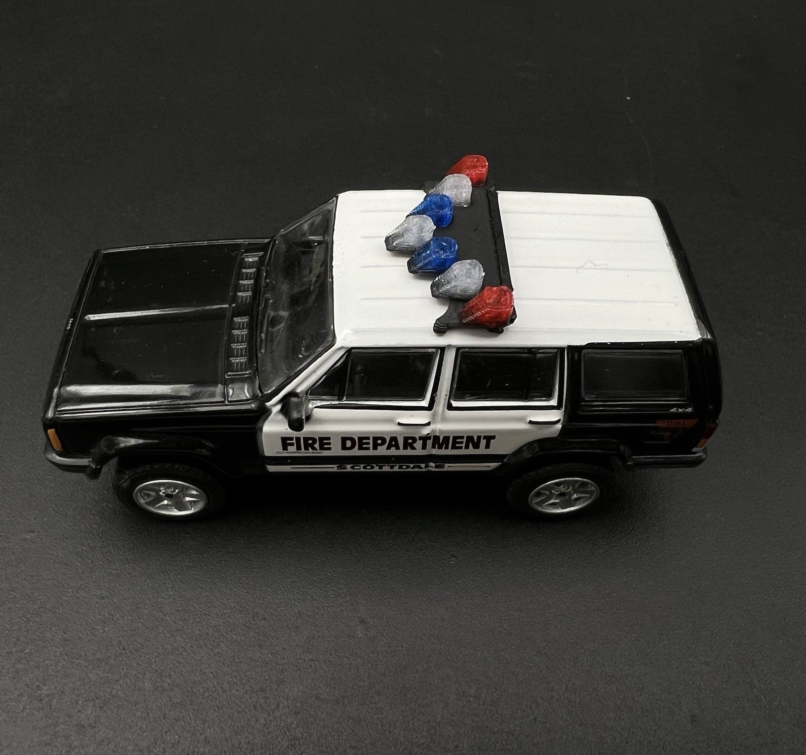 2 Pack 1/64 Blue Red Vector Vision Lightbar Las Vegas Metro Police LVMPD Style10