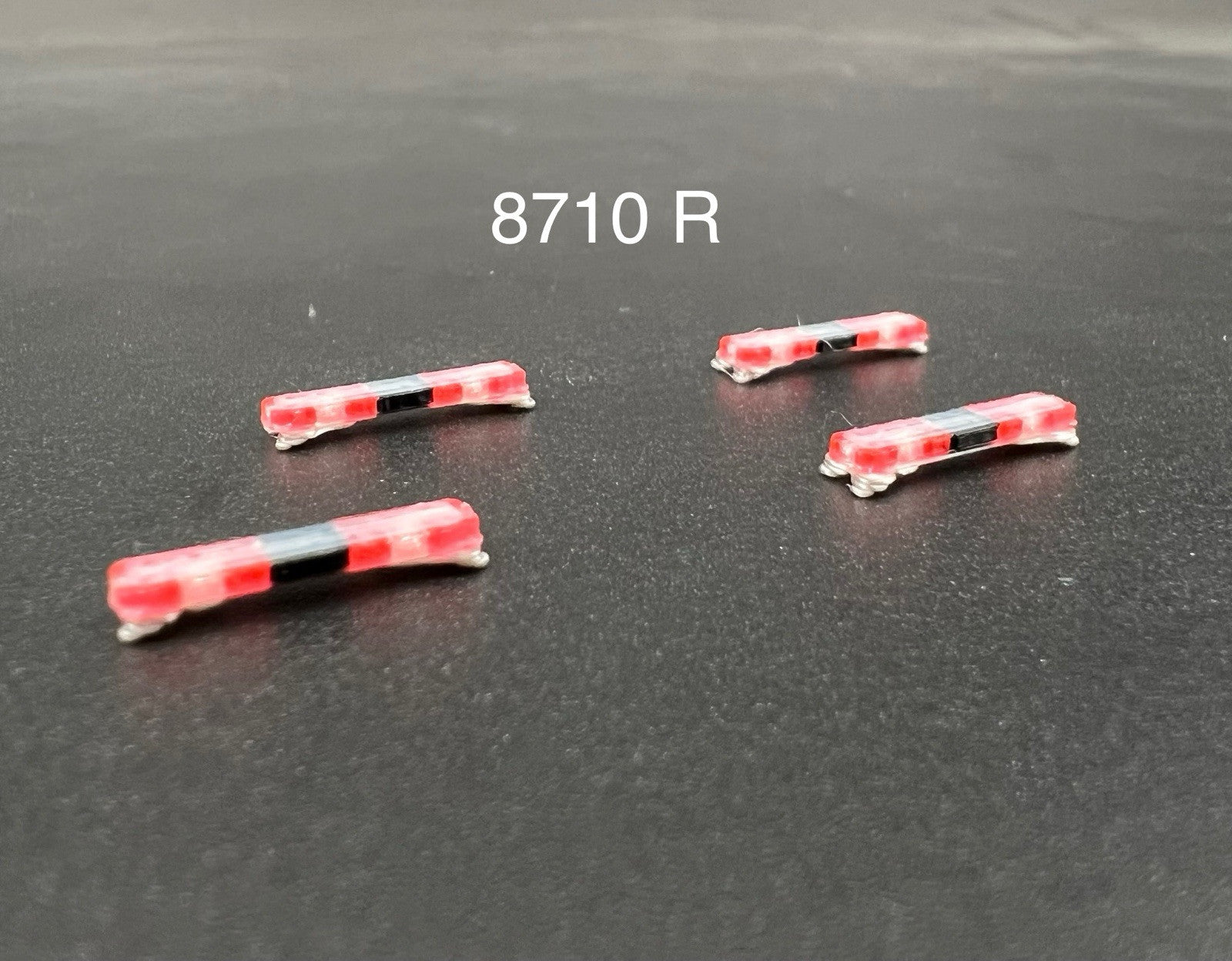 4 Pack 1/87 HO Edge Lightbar Red Fire EMS Police Sheriff Car Truck Ambulance0