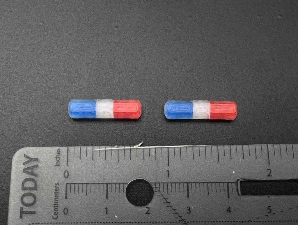 2 Pack 1/64 Code 3 MX7000 Blue Red Lightbar Greenlight Police Sheriff Patrol2