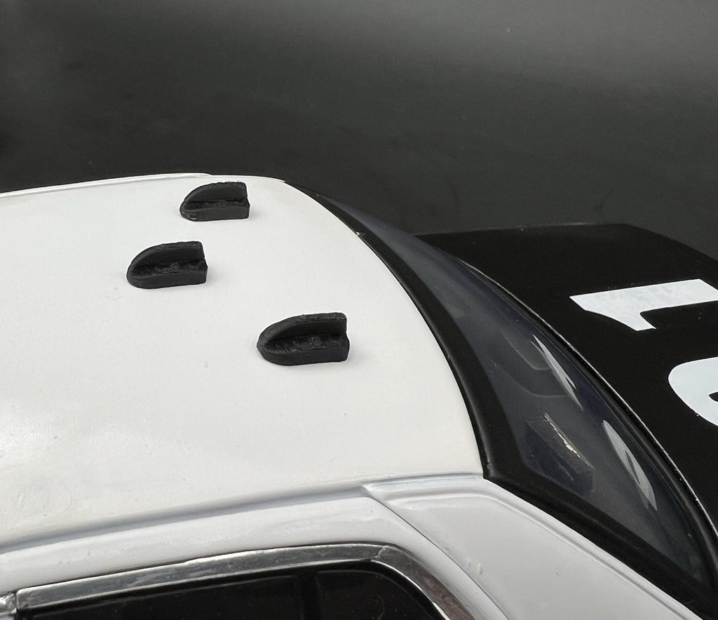 3-Pack 1/24 25 Scale Model Shark Fin Antenna LAPD Style Los Angeles Police 24311