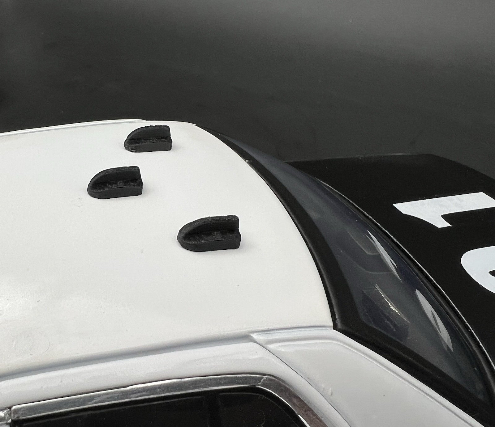 3-Pack 1/24 25 Scale Model Shark Fin Antenna LAPD Style Los Angeles Police 24311