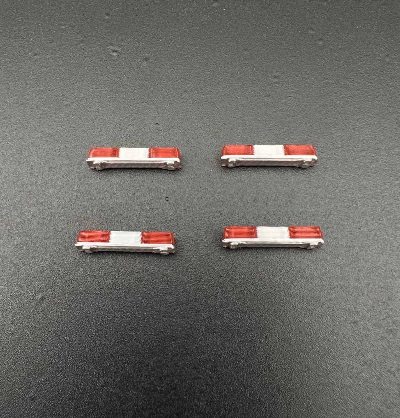 4 Pack 1/87 HO Red Twinsonic Lightbar Police Sheriff Fire Engine Truck Ambulance2
