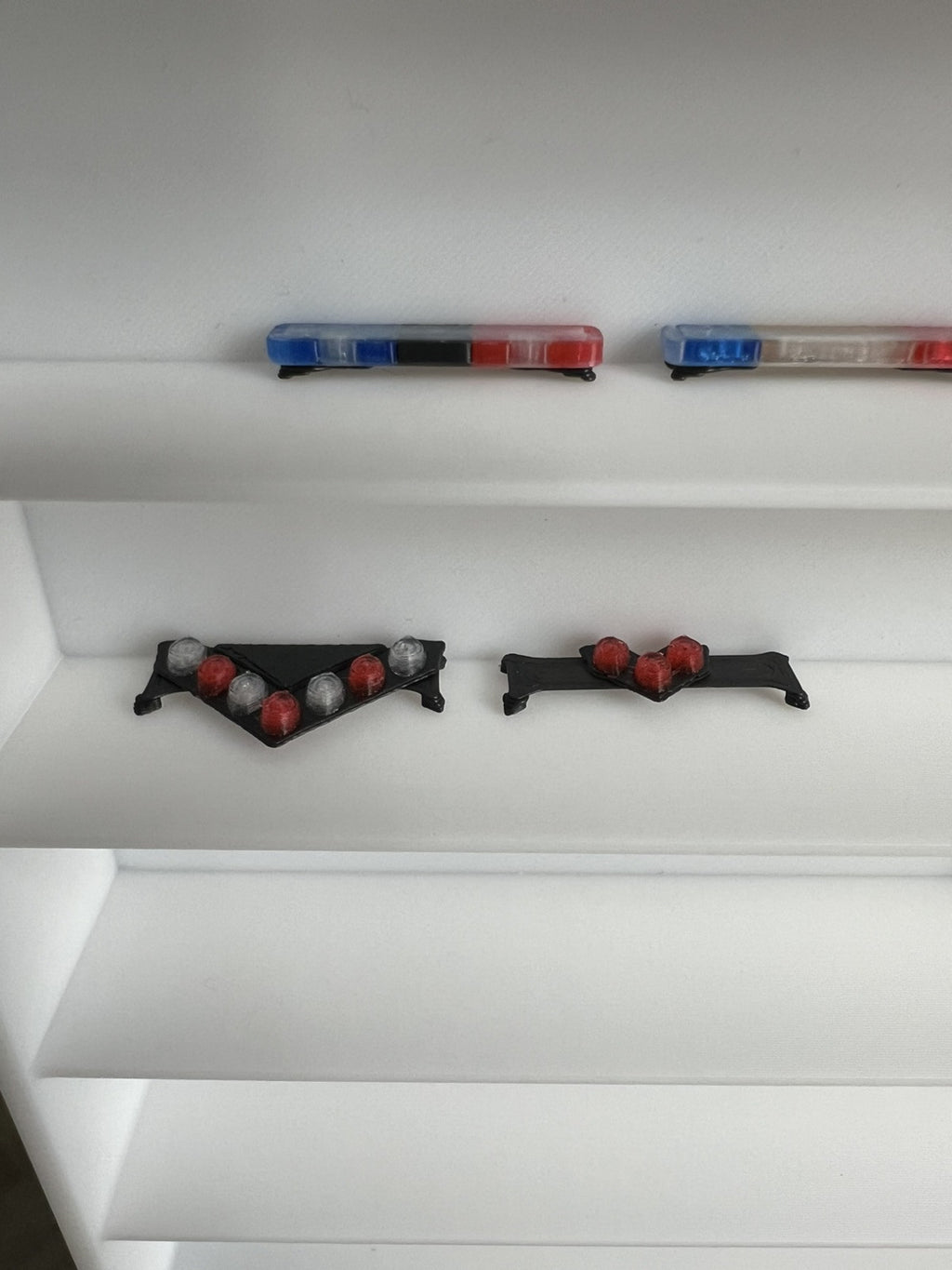 2 Pack 1/64 NYPD Red Federal Signal Vision SLR Lightbar Greenlight Police Car16