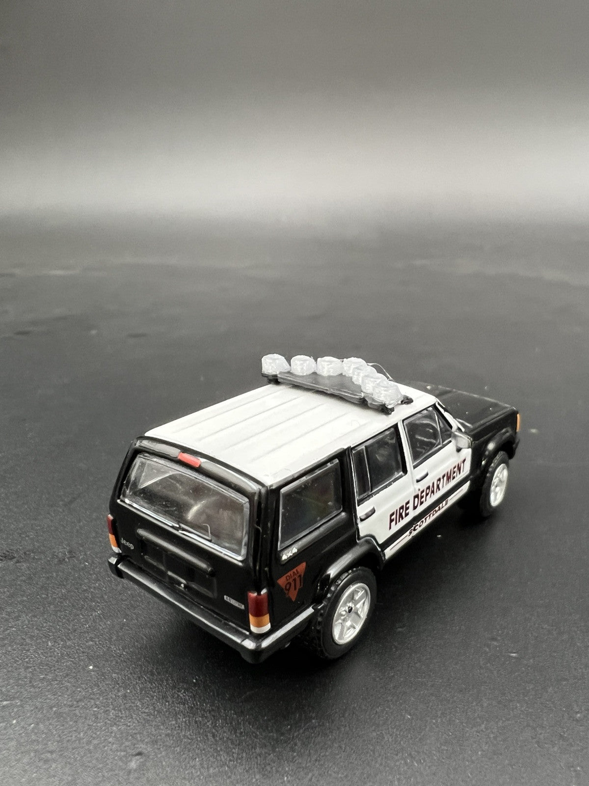 2 Pack 1/64 Federal Signal Old Vector Vision Lightbar For Greenlight Police Cars11