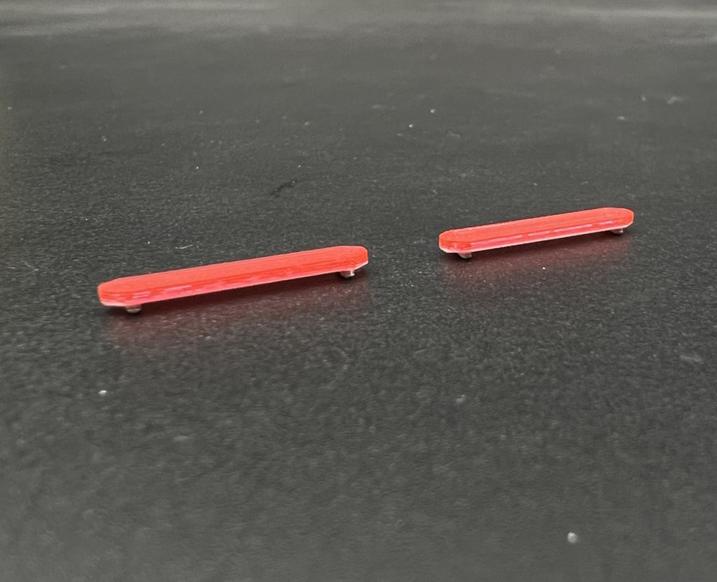 2 Pack 1/64 Red LED Style Narrow Lightbar Greenlight Fire EMS Ambulance SUV1