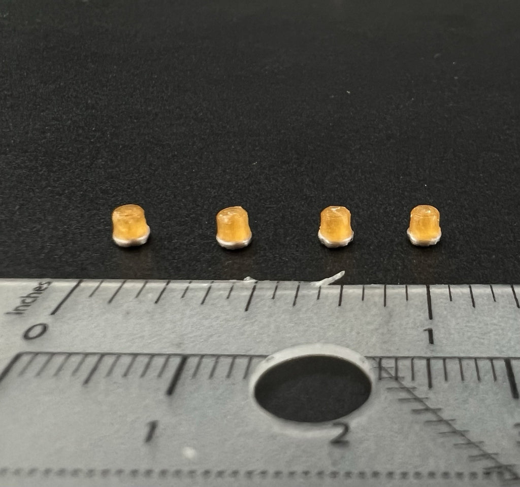 4 Pack 1/87 Vintage Amber Beacon Lightbar Greenlight Construction Work Tow Truck2