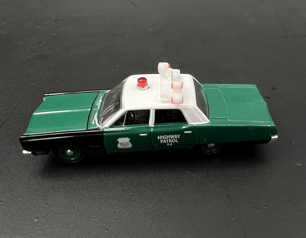 1/64 NYPD Highway Patrol (Down) Vintage High Riser Lightbar New York Police19